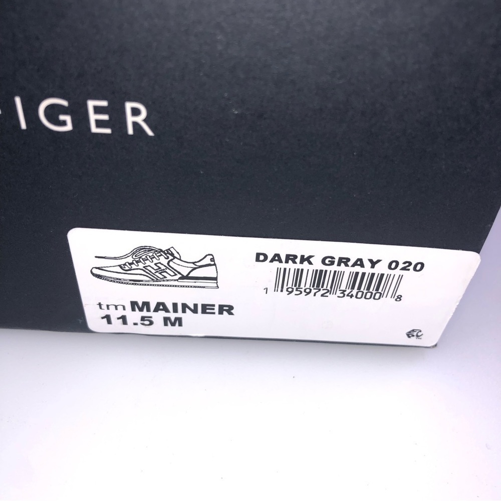 TOMMY Hilfiger Mens Gray Mainer Lace Up Retro Jogger Sneakers  NIB - Picture 6 of 8